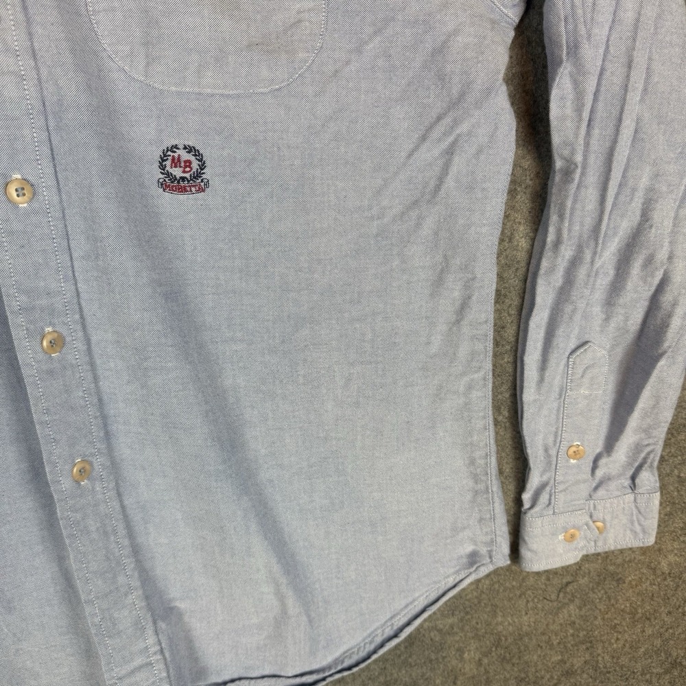VTG Mo Betta Western Shirt 16.5x35 Blue Chambray Cowboy Garth Made In USA - Picture 5 of 11